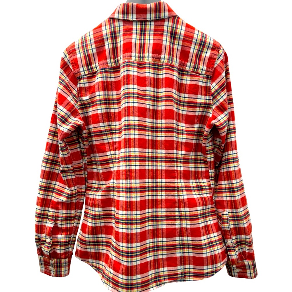 Eddie Bauer Long Sleeve Flannel Plaid Button Down Shirt Size Medium - Picture 2 of 13